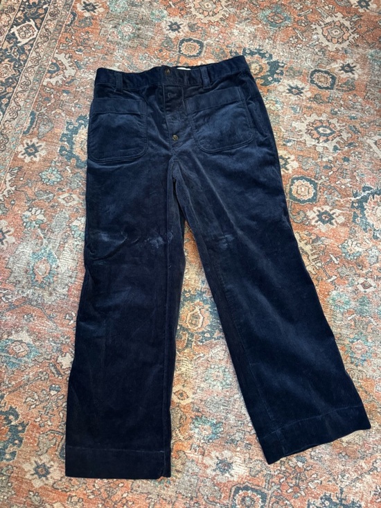 Free Assembly Pants - Free Assembly Corduroy High Waisted cropped wide leg pants size 12
